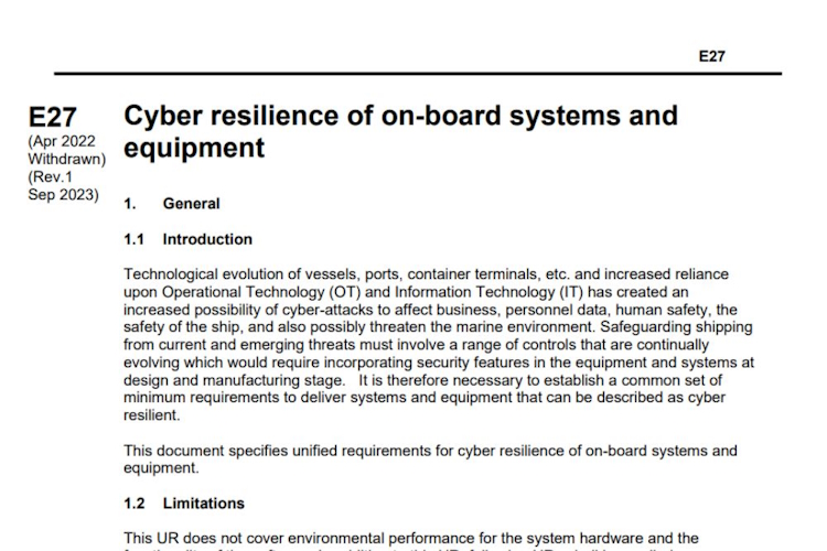 IACS UR E27
